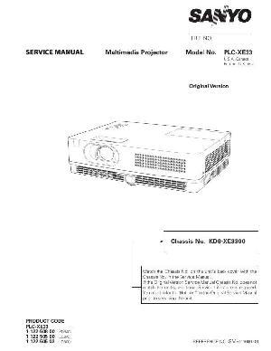 Сервисная инструкция Sanyo PLC-XE33 ― Manual-Shop.ru