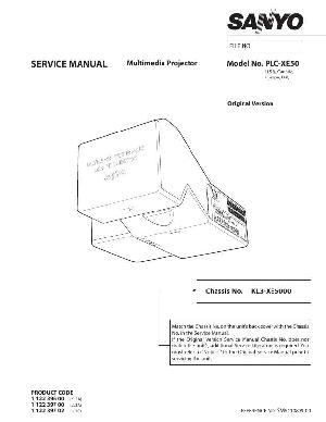 Сервисная инструкция Sanyo PLC-XE50 ― Manual-Shop.ru