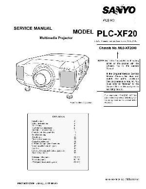 Сервисная инструкция Sanyo PLC-XF20 ― Manual-Shop.ru