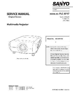 Сервисная инструкция Sanyo PLC-XF47 ― Manual-Shop.ru