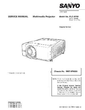 Сервисная инструкция Sanyo PLC-XF60 ― Manual-Shop.ru