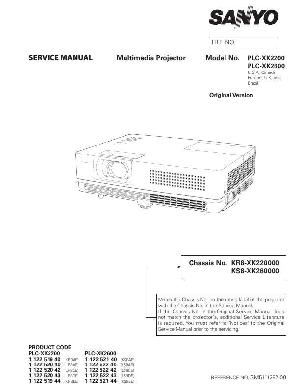 Сервисная инструкция Sanyo PLC-XK2200, PLC-XK2600 ― Manual-Shop.ru