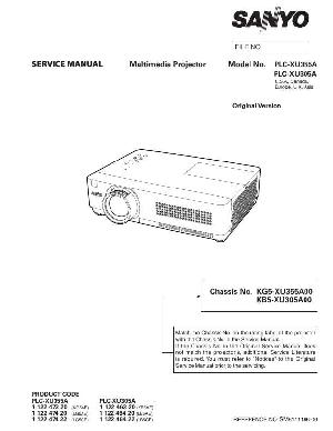 Сервисная инструкция Sanyo PLC-XU305A, PLC-XU355A ― Manual-Shop.ru