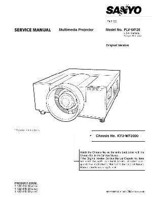 Сервисная инструкция Sanyo PLV-WF20 ― Manual-Shop.ru