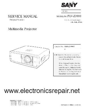 Сервисная инструкция Sanyo PLV-Z3000 ― Manual-Shop.ru