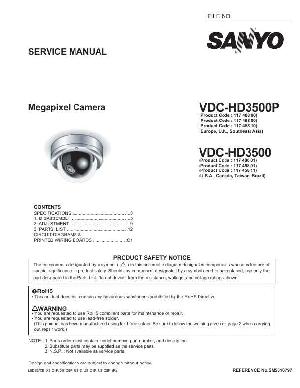 Сервисная инструкция Sanyo VDC-HD3500P ― Manual-Shop.ru