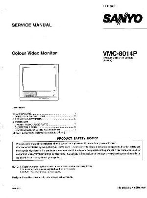Service manual Sanyo VMC-8014P ― Manual-Shop.ru