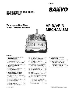 Service manual SANYO VP-R, VP-N MECHANISM ― Manual-Shop.ru