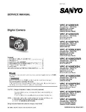 Service manual Sanyo VPC-X1400, VPC-X1420 ― Manual-Shop.ru