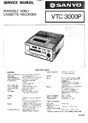 Service manual Sanyo VTC3000P  ― Manual-Shop.ru