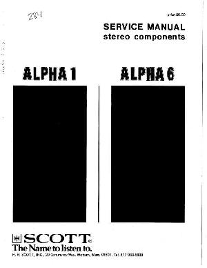 Сервисная инструкция SCOTT ALPHA-1, 6 ― Manual-Shop.ru