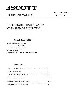 Service manual Scott DPX-I702 ― Manual-Shop.ru