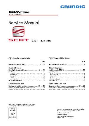 Сервисная инструкция Grundig 3301 ― Manual-Shop.ru