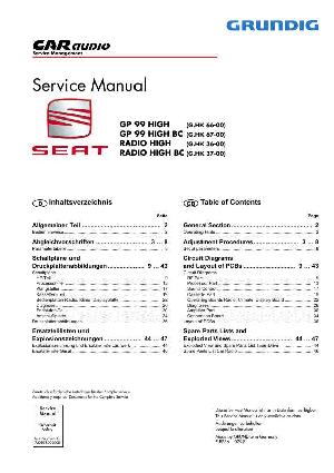 Service manual Grundig GP-99, RADIO-HIGH ― Manual-Shop.ru