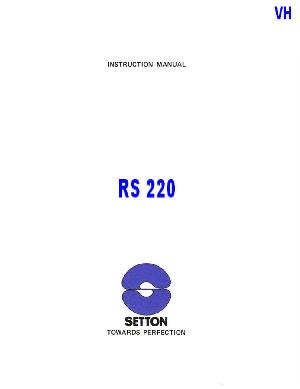 Service manual SETTON RS-220 ― Manual-Shop.ru