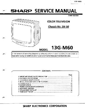 Сервисная инструкция Sharp 13G-M60 ― Manual-Shop.ru