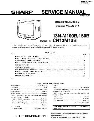 Сервисная инструкция Sharp 13N-M100B, 13N-M150B, CN13M10B ― Manual-Shop.ru