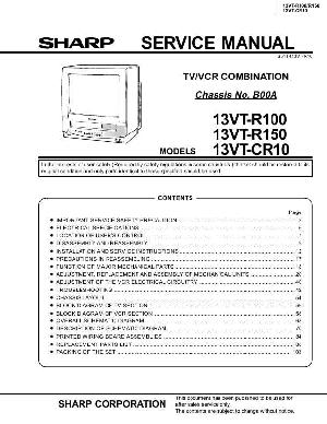 Service manual Sharp 13VT-R100, 13VT-R150, 13VT-CR10 ― Manual-Shop.ru
