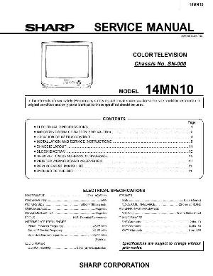Service manual Sharp 14MN10 ― Manual-Shop.ru