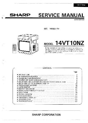 Сервисная инструкция Sharp 14VT10 ― Manual-Shop.ru