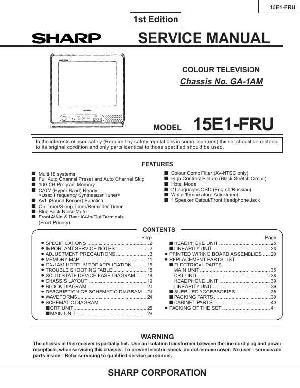 Service manual Sharp 15E1-FRU ― Manual-Shop.ru