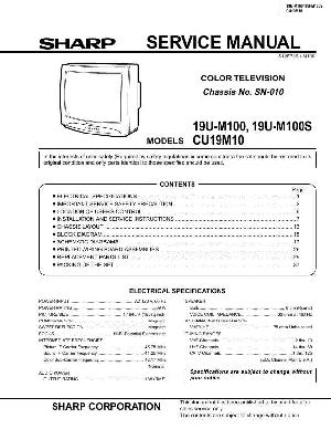 Service manual Sharp 19U-M100, CU19M10 ― Manual-Shop.ru