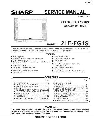 Сервисная инструкция Sharp 21E-FG1S ― Manual-Shop.ru