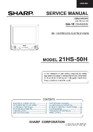 Сервисная инструкция Sharp 21HS-50H ― Manual-Shop.ru