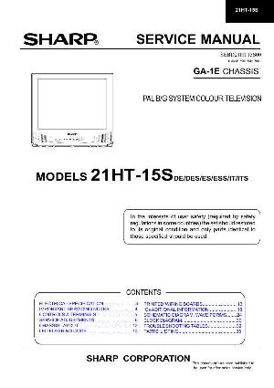 Сервисная инструкция Sharp 21HT-15S ― Manual-Shop.ru