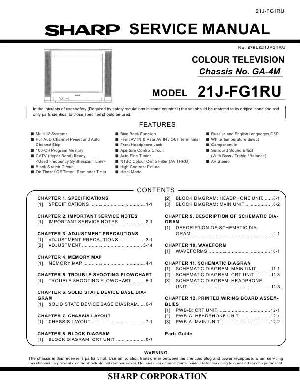 Сервисная инструкция Sharp 21J-FG1RU ― Manual-Shop.ru