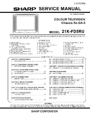 Сервисная инструкция Sharp 21K-FD5RU ― Manual-Shop.ru