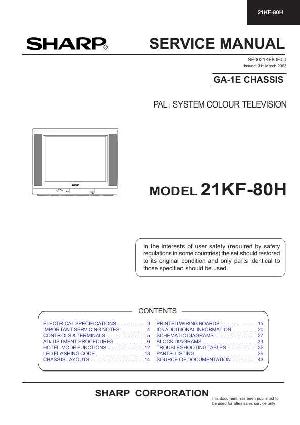 Сервисная инструкция Sharp 21KF-80H ― Manual-Shop.ru