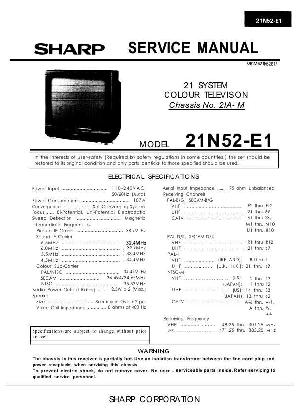 Service manual Sharp 21N52-E1 ― Manual-Shop.ru