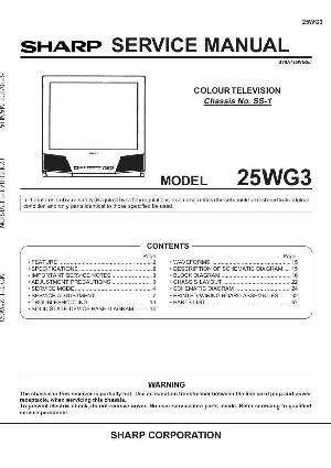 Сервисная инструкция Sharp 25WG3 ― Manual-Shop.ru