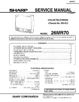 Service manual Sharp 26MR70 ― Manual-Shop.ru