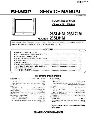 Service manual Sharp 26SL41M, 26SL71M, 29SL81M ― Manual-Shop.ru