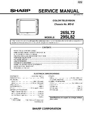 Service manual Sharp 26SL72, 29SL82 ― Manual-Shop.ru