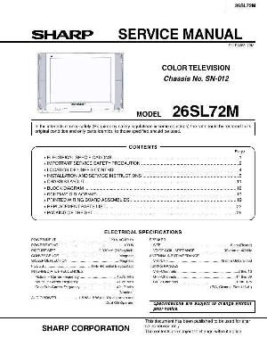 Service manual Sharp 26SL72M ― Manual-Shop.ru