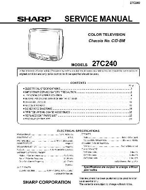 Service manual Sharp 27C240 ― Manual-Shop.ru