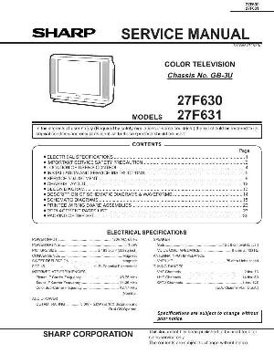 Service manual Sharp 27F630, 27F631 ― Manual-Shop.ru