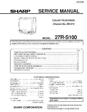 Service manual Sharp 27R-S100 ― Manual-Shop.ru