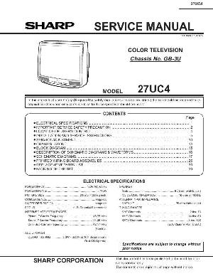 Service manual Sharp 27UC4 ― Manual-Shop.ru