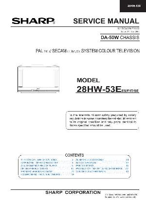 Сервисная инструкция Sharp 28HW-53E ― Manual-Shop.ru