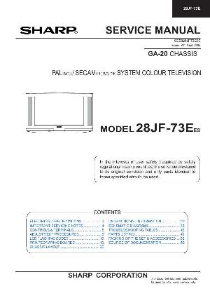 Сервисная инструкция Sharp 28JF-73E ― Manual-Shop.ru