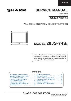 Сервисная инструкция Sharp 28JS-74S ― Manual-Shop.ru