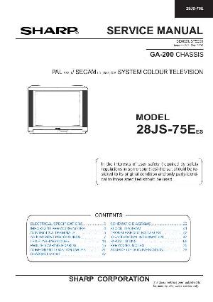 Сервисная инструкция Sharp 28JS-75E ― Manual-Shop.ru