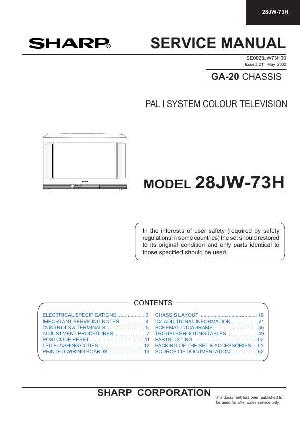 Сервисная инструкция Sharp 28JW-73H ― Manual-Shop.ru