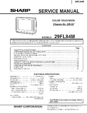 Сервисная инструкция Sharp 29FL84M ― Manual-Shop.ru