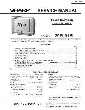 Сервисная инструкция Sharp 29FL91M ― Manual-Shop.ru