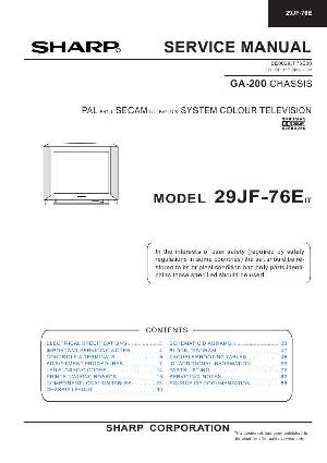 Сервисная инструкция Sharp 29JF-76E ― Manual-Shop.ru